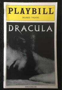 ミュージカルPLAYBILLプレイビル DRACULAドラキュラ 2004年12月ブロードウェイ