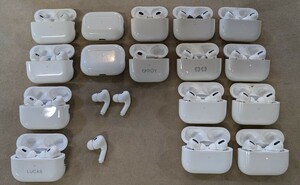 送料無料AppleアップルAirPods PRo第2世代まとめてイヤホンまとめチャージャー格安Air pods3/Find my表示あり大量13個エアポッツプロ