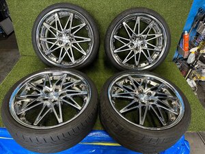 社外 ホンダ ストリーム RN6 19インチ タイヤ ホイール WORK SCHWERT SG1 BSG1 4本セット 中古品 5H 114.3mm 19x8J GTS +50mm