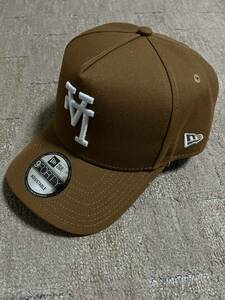 ロサンゼルス　ドジャース　反転逆ロゴ　9FORTY brown