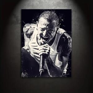 Linkin park Chester Bennington 防水加工ポスター