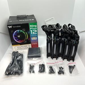 Thermaltake Riing Plus 12 RGB ケースファン 5個 動作未確認 5パック 5pack PCファン