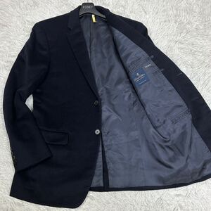 極美品 XL相当【カシミヤ100%】BROOKS BROTHERS ブルックスブラザーズ テーラードジャケット シングル 紺 ネイビー cashmere カシミア 2B