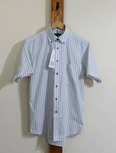 未使用品★Dress Camicia/ドレスカミチャ◎シャツ 半袖 ボタンダウン ドゥエボットーニ 形態安定 クールビズ