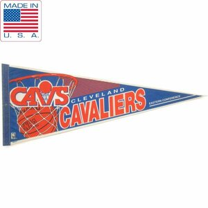 90s USA製 NBA CLEVELAND CAVALIERS チームロゴ ペナント クリーブランド キャバリアーズ バスケ ビンテージ 90年代 D149-71-0011XV