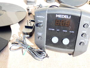 【USED!MEDELI 電子ドラムセット DD401J★メデリ/打楽器/スローン付き ※現状品＠160（11）】