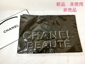 ★新品 未開封★ 非売品 CHANEL シャネル ポーチ バッグ クラッチバッグ マルチポーチ 大容量 黒 ロゴ マスト ハヴ セット ノベルティ