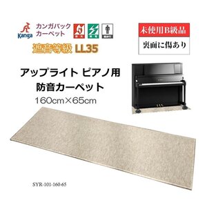 【B級品特価】防音・防振【160cm×65cm】アップライト ピアノ用 マット 防音カーペット（61537）