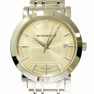 【1円スタート】【箱付き】BURBERRY バーバリー BU1352 SS クオーツ メンズ腕時計 276974