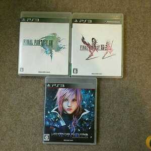 PS3 ファイナルファンタジー13 ⅩⅢ ⅩⅢ-2 ライトニングリターンズ FINAL FANTASY FF 3点セット PS3ソフト Lightning 中古 長期保管