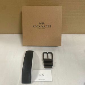 COACH バックル 目立った傷汚れなし F22540 QBTN2 の記載あり ハイブランド ベルト バックル メンズ 