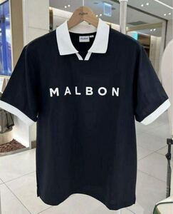 XL マルボンゴルフ MALBON GOLF 　ポロシャツ　即日　ブラック