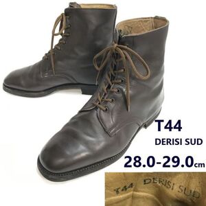 90s/イタリア製/軍物/Vintage★T44 DERISI SUD★ミリタリー/オフィサー/ショートブーツ【28.0-29.0/茶】Boots/service/shoes◆pWB105-04