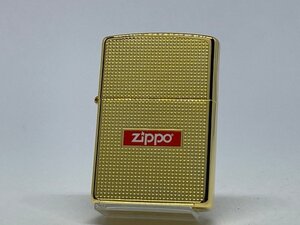 送料無料 ZIPPO[ジッポー]両面加工 DOT & LOGO ドット＆ ロゴ ゴールド 2G-CUTLOGO