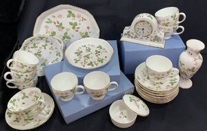 【12NT師08006E】★1円スタート★ウェッジウッド★WEDGWOOD★ワイルドストロベリー★プレート★カップ＆ソーサー★洋食器★18点まとめ