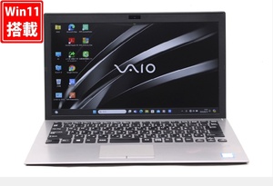 中古 フルHD 13.3型 SONY VAIO VJPG11C11N Windows11 八世代 i5-8250U 8GB 256GB-SSD カメラ 無線 Office付 中古パソコン 税無 管:1809w