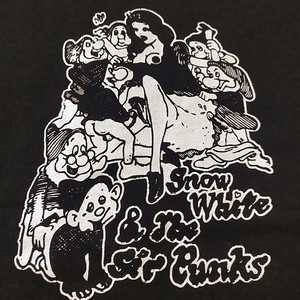 送料無料【Snow White】白雪姫と七人の小人 / パロディ / ブラック★選べる5サイズ/S M L XL 2XL/ヘビーウェイト 5.6オンス