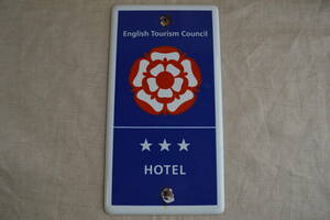 イギリス ホテル 看板 English Tourism Council プレート 実物 英国 GB サイン 看板 旅行 02A03