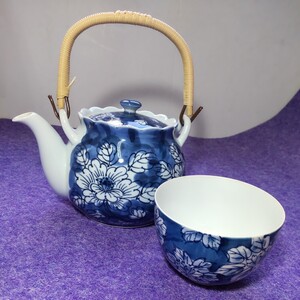 【雑貨】 食器 高山 急須 有田焼 土瓶 日本茶 ティー ポット 花柄 湯呑み セット 陶磁器 ポット 茶道具