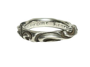 約20号 CHROME HEARTS クロムハーツ SCRL SCROLL BAND RING スクロールバンド リング 指輪