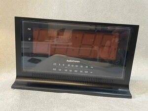 オーム電機 AudioComm AM/FM クロックラジオ RAD-C867Z ブラック 時計 デジタル ラジオ インテリア レトロ