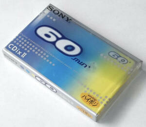 古い カセットテープ SONY CDixⅡ 60 ハイポジ 60分 新品未開封品 C-60CDX2H ソニー HIGH POSITION TYPE II