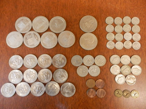 貨幣 硬貨 海外古銭 03 / アメリカ合衆国 1ドル 50, 25, 10, 5, 1セント メダル・コイン含 まとめて大量set レア アンティーク