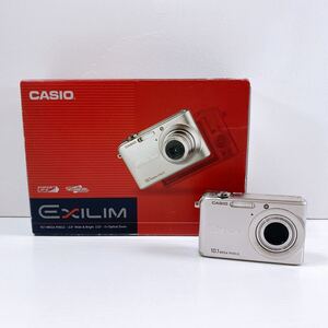 346【中古】CASIO EXILIM EX-Z1000 カシオ エクシリム コンパクトデジタルカメラ シルバー バッテリー 箱付き 動作未確認 現状品