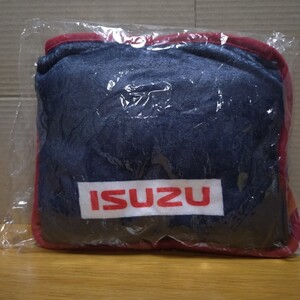 ISUZU truck Logo フリース ブランケット いすゞ グッズ コレクション ロゴ トラック クッション 非売品 ノベルティ 限定 いすず blanket