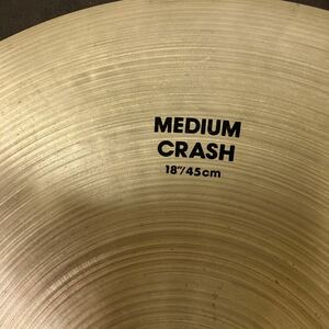 送料込み シズル付き ジルジャン zildjian 18インチ ミディアムクラッシュ