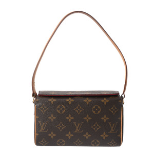 LOUIS VUITTON ルイヴィトン モノグラム レシタル ブラウン M51900 レディース モノグラムキャンバス ハンドバッグ Bランク 中古 銀蔵