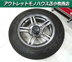 センターキャップ付き タイヤ付ホイール 1本 スズキ ジムニー 純正 ランドベンチャー 中古 16インチ 139.7 5穴 インセット22 苫小牧西店