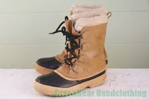 P583◆カナダ製【ソレル SOREL】ビンテージ スノーブーツ 良い味 茶 ブラウン レディース W6 23cm