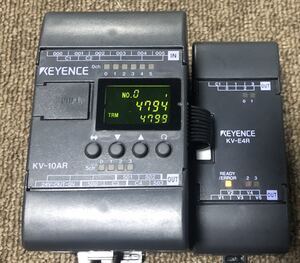 通電確認済　KEYENCE KV-10AR KV-E4R