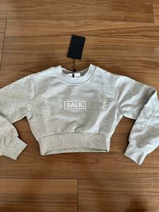 ★ 新品 “BALR.(ボーラー) グレー ハーフトップトレーナー へそ出し 130-140ｃｍ★