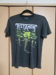 TESTAMENT テスタメント Tシャツ ヴィンテージ USED 黒 S? (スウェット バンド ロック)