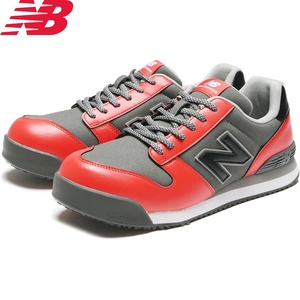 (限定品) 27.5cm ニューバランス PL-382MF ポートランド マイクロファイバー MF RED+GRY+BLK 安全靴 newbalance