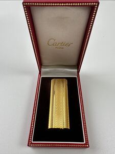 【1/21EL】 Cartier カルティエ ガスライター ライター ゴールド 箱付き 着火未確認