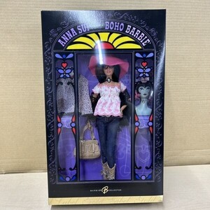 Y346-NG6-69【未使用】 ANNA SUI BOHO Barbie J8514 バービー ゴールドトラベル アナ・スイ アナスイ MATTEL 箱入り 美品