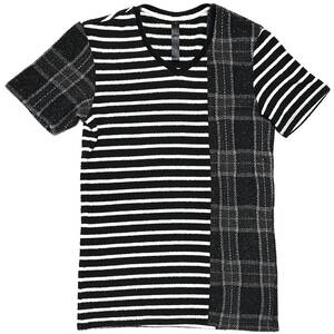 定価1万 wjk SWITCHING V S/S CUT＆SAWN Tシャツ Ｍ　スイッチングブークレーTシャツ　ジュンハシモト　akm