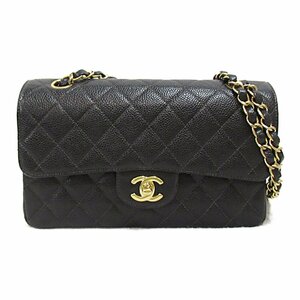 シャネル マトラッセ ダブルフラップチェーンショルダー バッグ ブランドオフ CHANEL キャビアスキン(グレインドカーフ) ショルダーバッグ