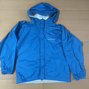 140　モンベル　レインウェア　キッズ　上下セット　収納袋有　中古