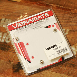 送料無料 VIBRAMATE V5-JAM Mounting Kit White ヴィブラメイト ビグスビー トレモロ マウントキット Bigsby B5ビブラート無加工取付可能
