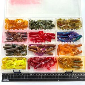 714102 お徳用 ゲーリーヤマモト 4インチ ダブルテール グラブ 大量８０本 GARY YAMAMOTO DOUBLETAIL GRUB 状態等要確認 まとめ売り