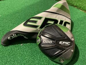 ☆ 名器 キャロウェイ GBB EPIC(エピック) フォージド 9.5度 ドライバー ヘッドのみ callaway ヘッドカバー付き