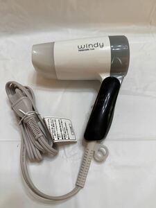  テスコム ドライヤーコンパクト windy TU20 AC100V 50/60Hz 1200W 温度ヒューズ190℃ 中古品 稼動品 コンパクトサイズ 旅行 TESCOM