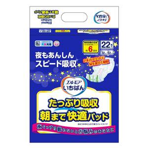 エルモアいちばん いちばん たっぷり吸収 朝まで快適パッド 22枚