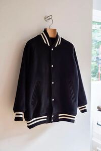 【新品】cantateカンタータ スタジャン pile stadium jumper ブラック 44サイズ ウール100% 