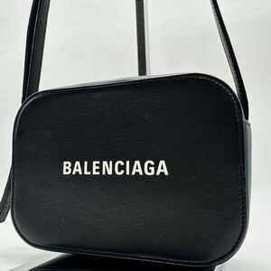 極美品　近年　BALENCIAGA　バレンシアガ エブリデイ ショルダーバッグ xs ブラック　斜め掛け　クロスボディ　レザー　付属　ユニセックス