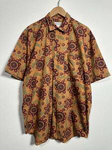 80~90’s vintage BANANA REPUBLIC S/S patterned shirt ヴィンテージ バナナリパブリック 柄 半袖シャツ 古着 